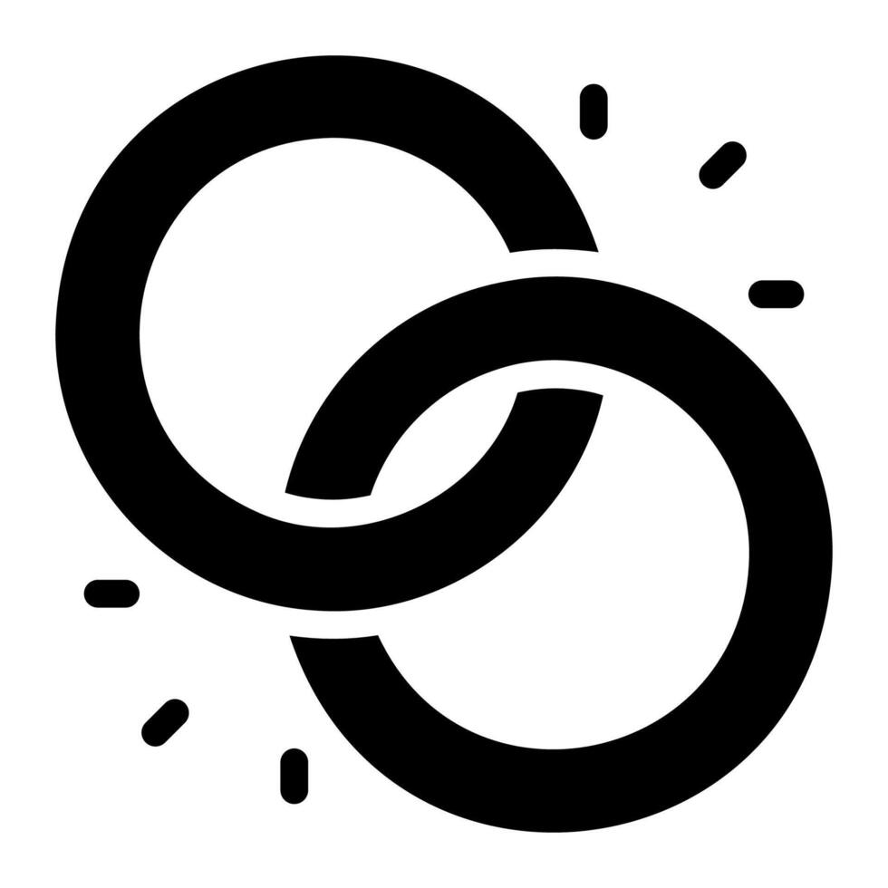 magic ring glyph icon vector