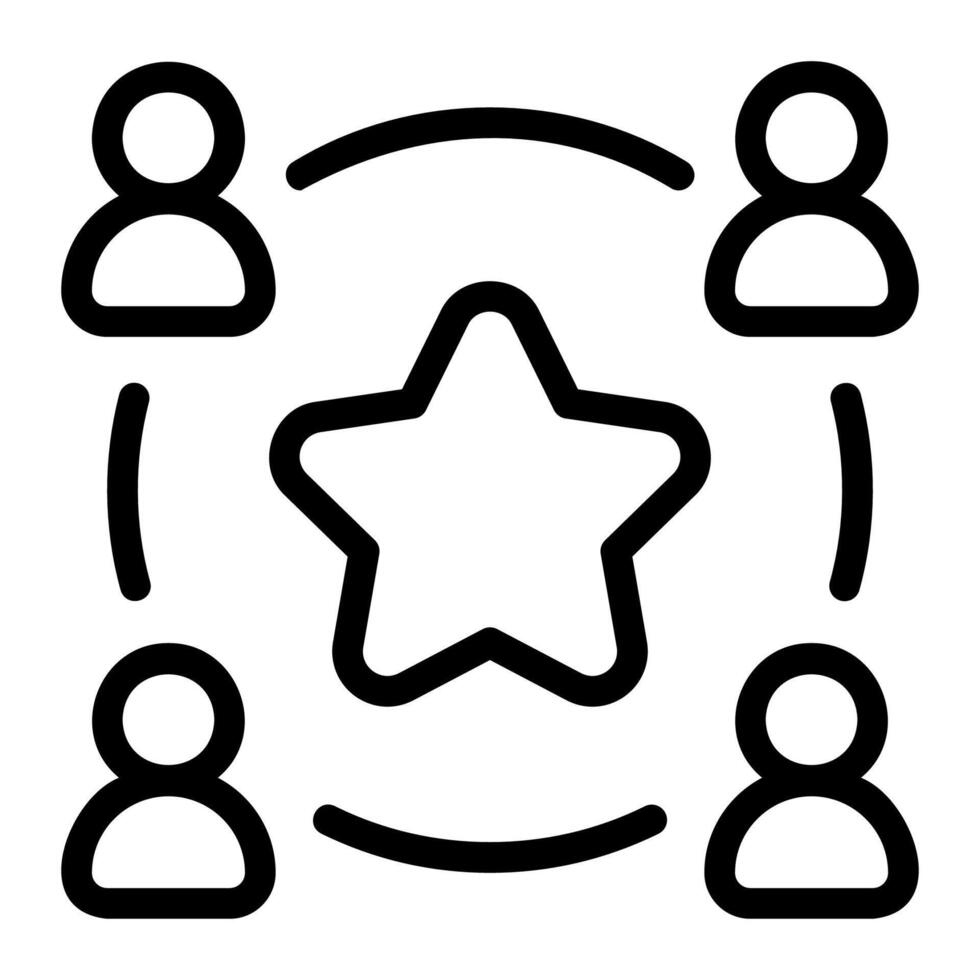 customer satisfaction outline icon vector