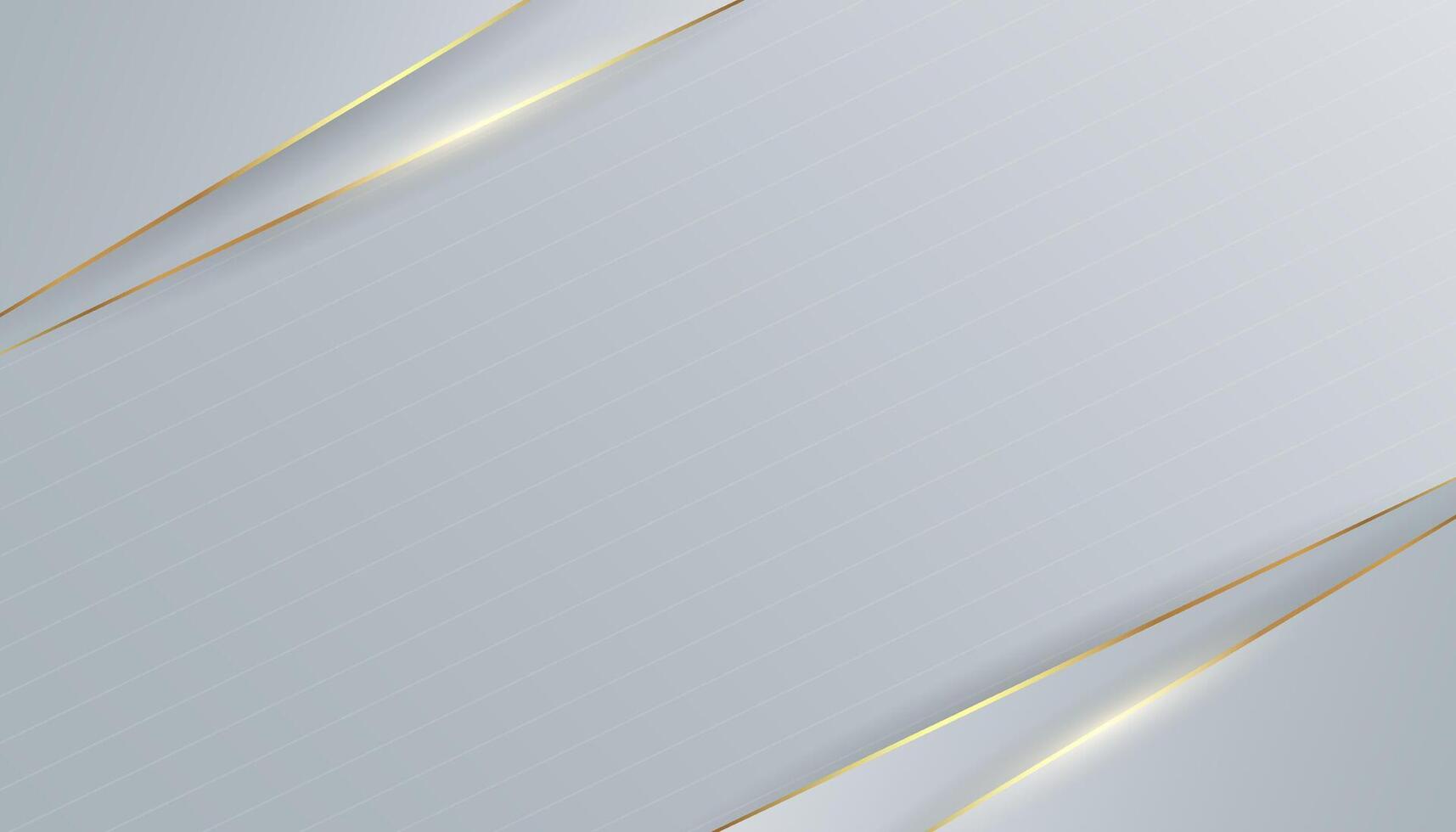 Premium grey background with luxury gold line elements. vector
