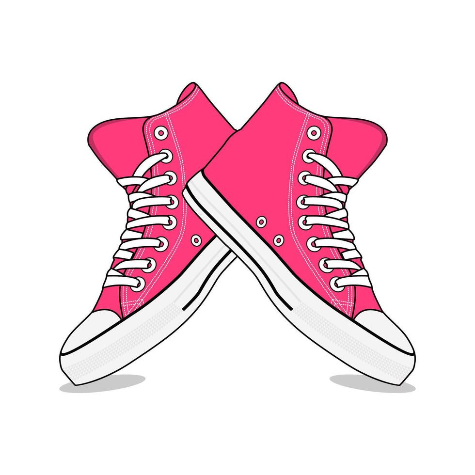 Shoe Hight Sneakers Image And Illustration vector