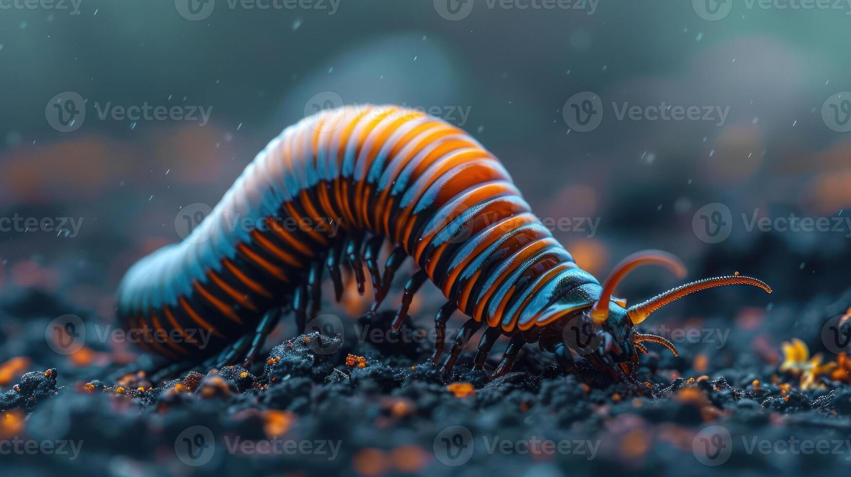 Intriguing Closeup of a Beautiful Caterpillar Making Its Way to Metamorphose into a Butterfly photo