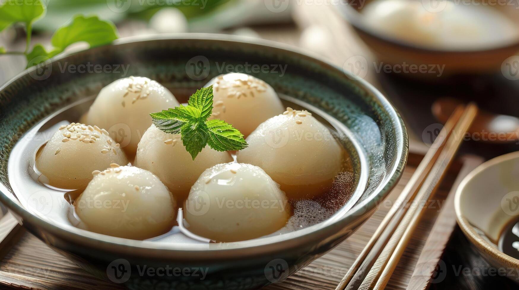 a bowl of food with some kind of sauce in it photo