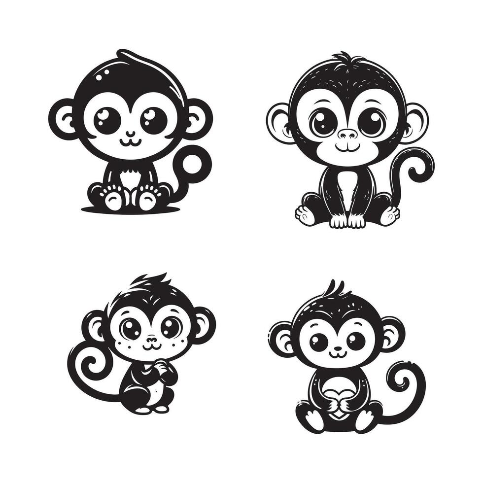 Jungle Jesters Monkey vector