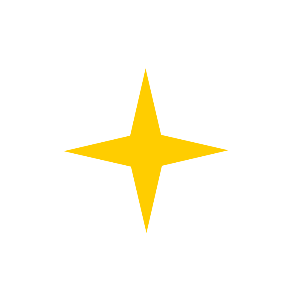 Sparkle star icon for your project png