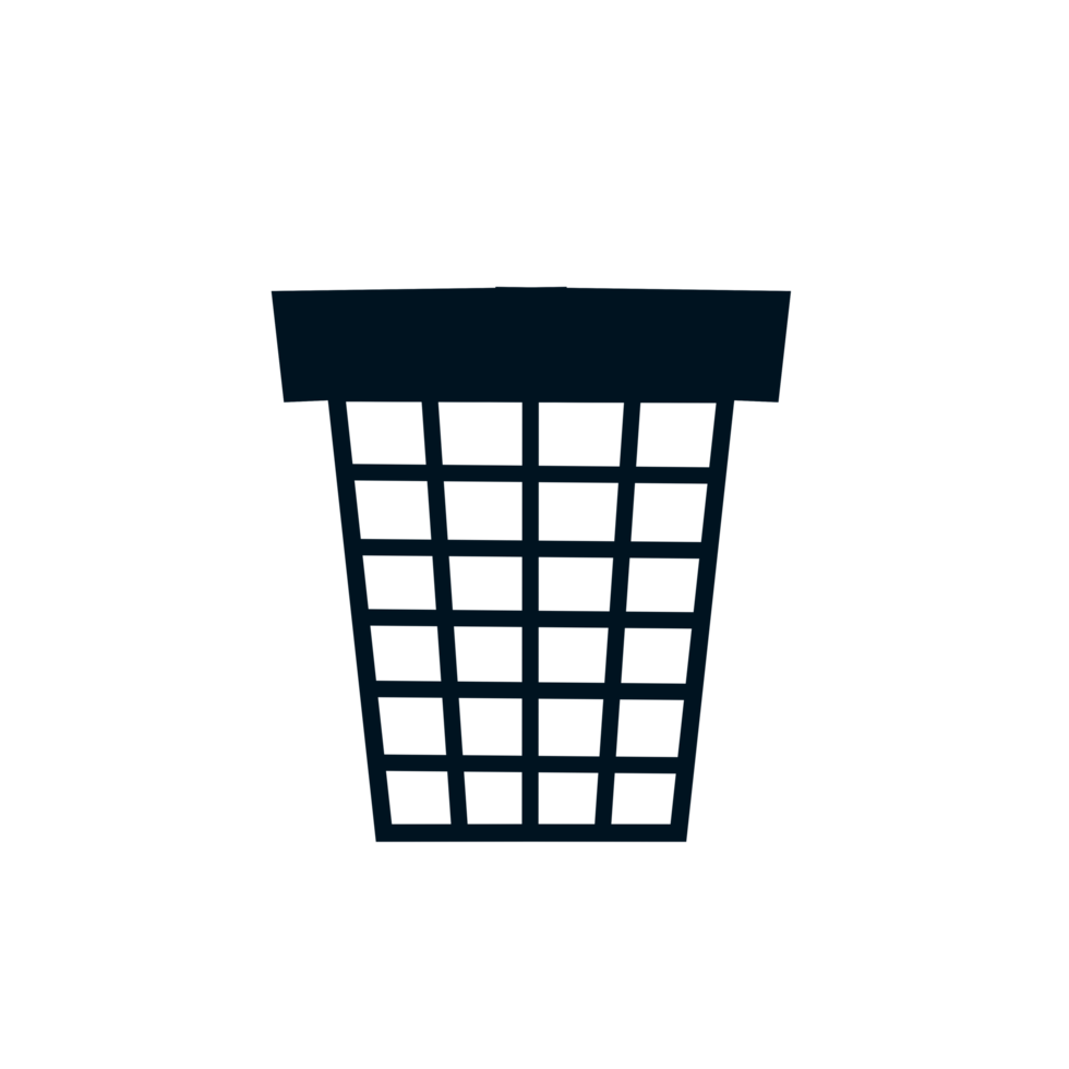 trash can icon. symbol of delete or remove with trendy flat style icon for web site design, logo, app, png