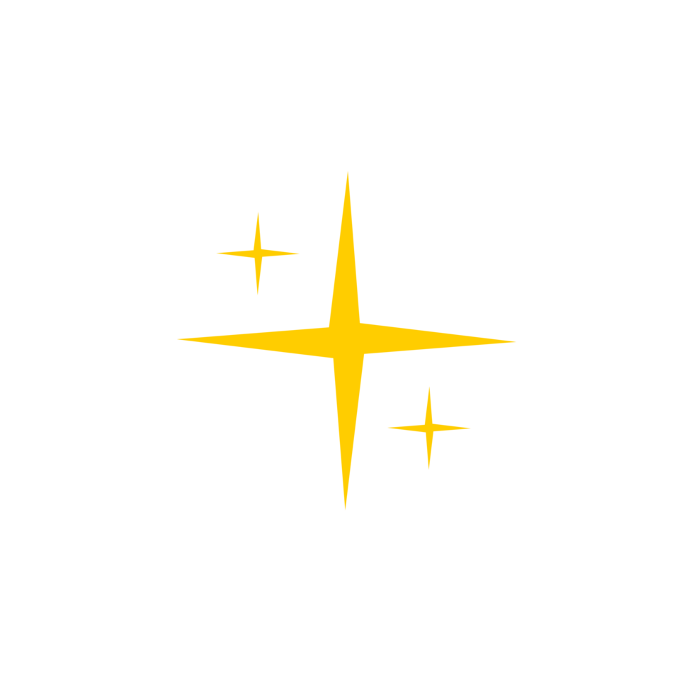Gold star Shine icon png