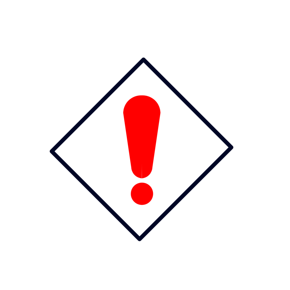 Danger sign icon. Attention caution illustration. Business concept simple flat pictogram png