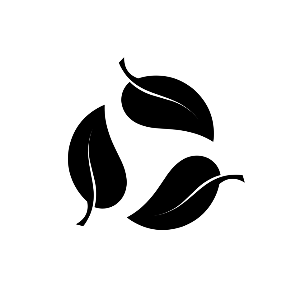 Flat leaf Recycle icon png
