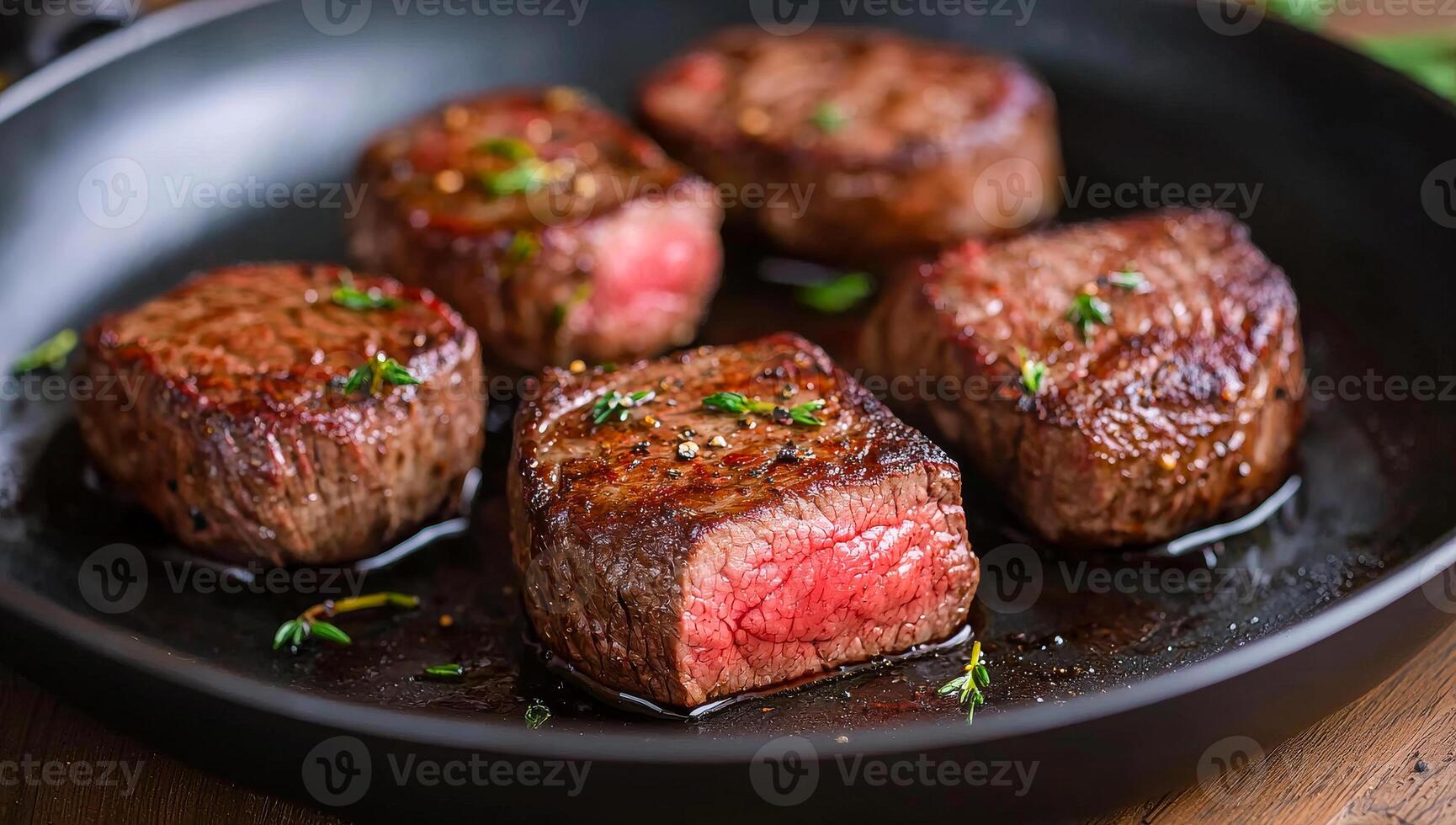 A plate of meat with a few pieces missing. The meat is cooked and has a nice sear photo