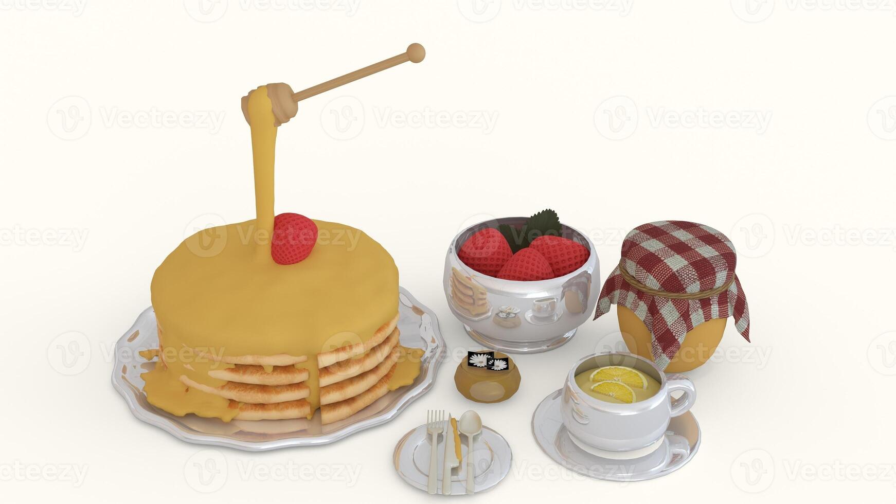 picnic food with white background photo
