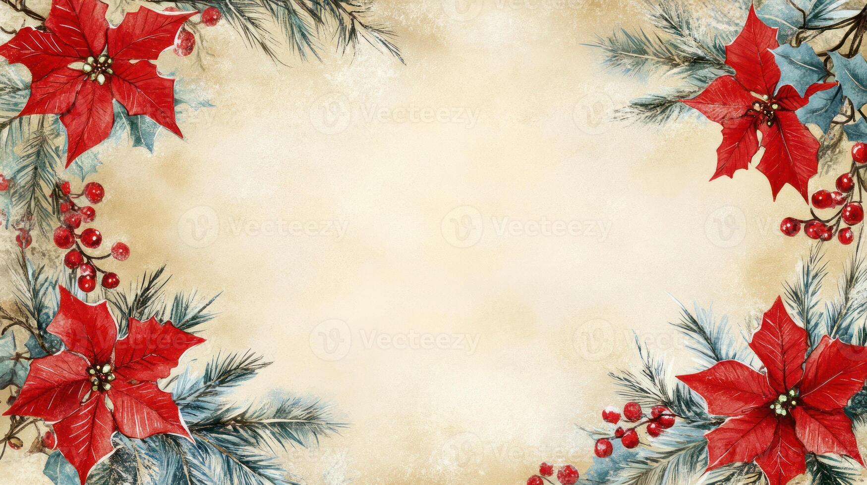 Candy Canes with Greenery with Red Text Space photo