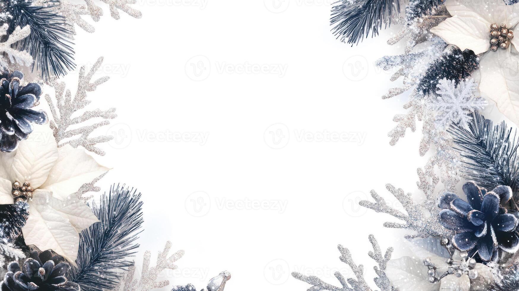 Festive Reindeer Background with Red Text Space photo