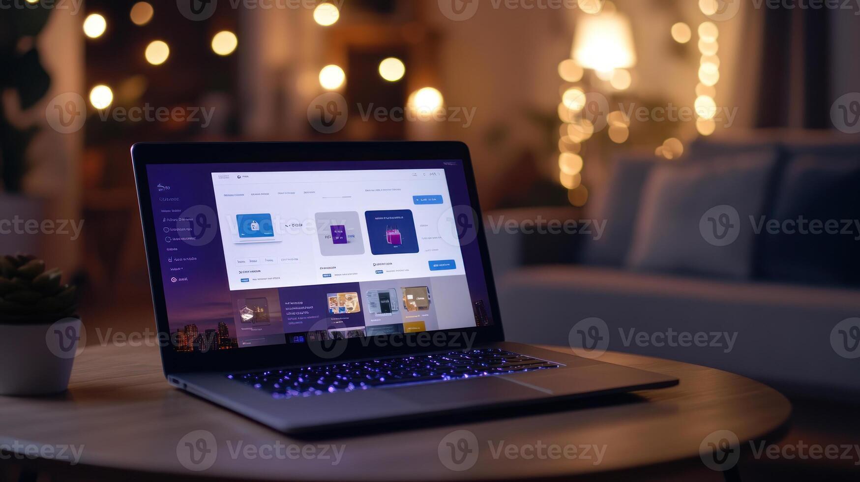 High Angle Shot of Laptop with Polished Screen photo