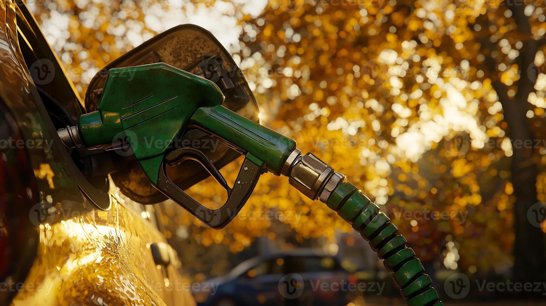 Close up View of a Green Fuel Source for Renewable Energy and Sustainable Technology photo