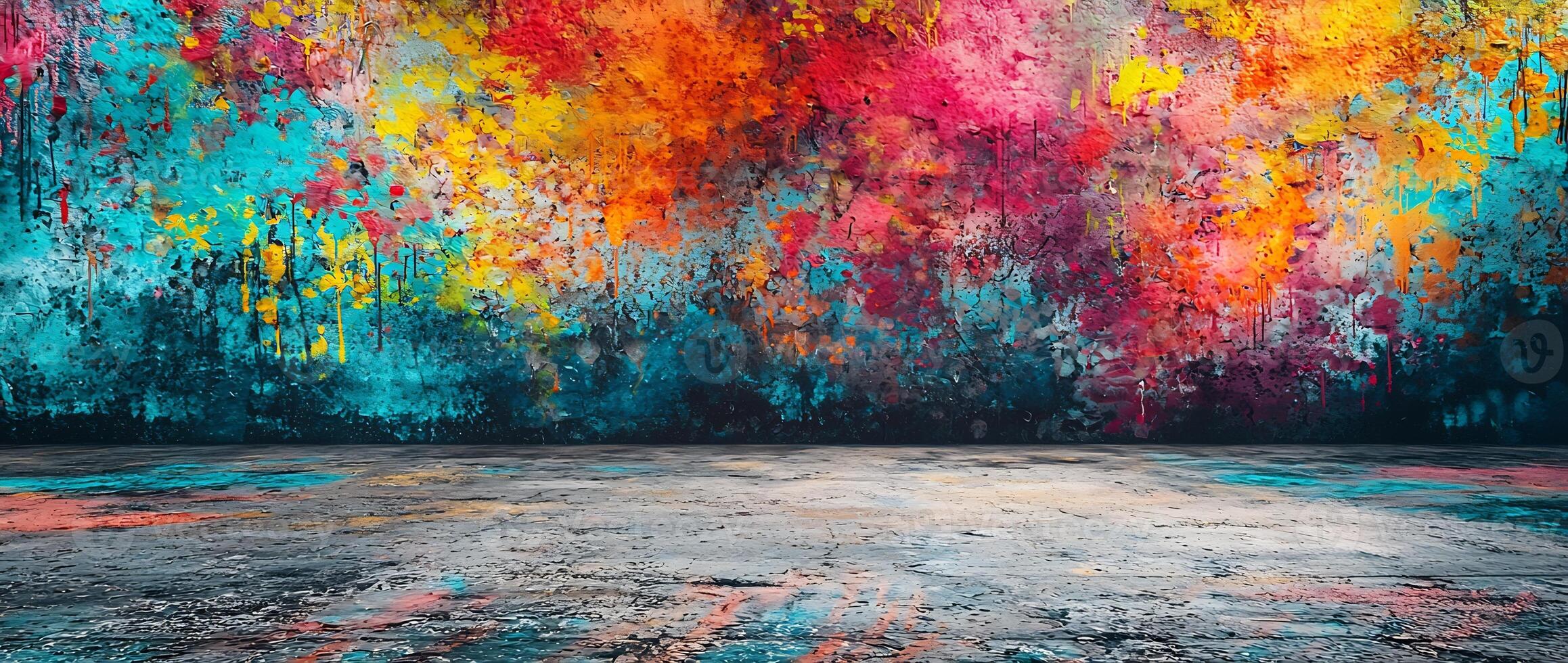 Mesmerizing Explosion of Colors A Vibrant Abstract Masterpiece photo