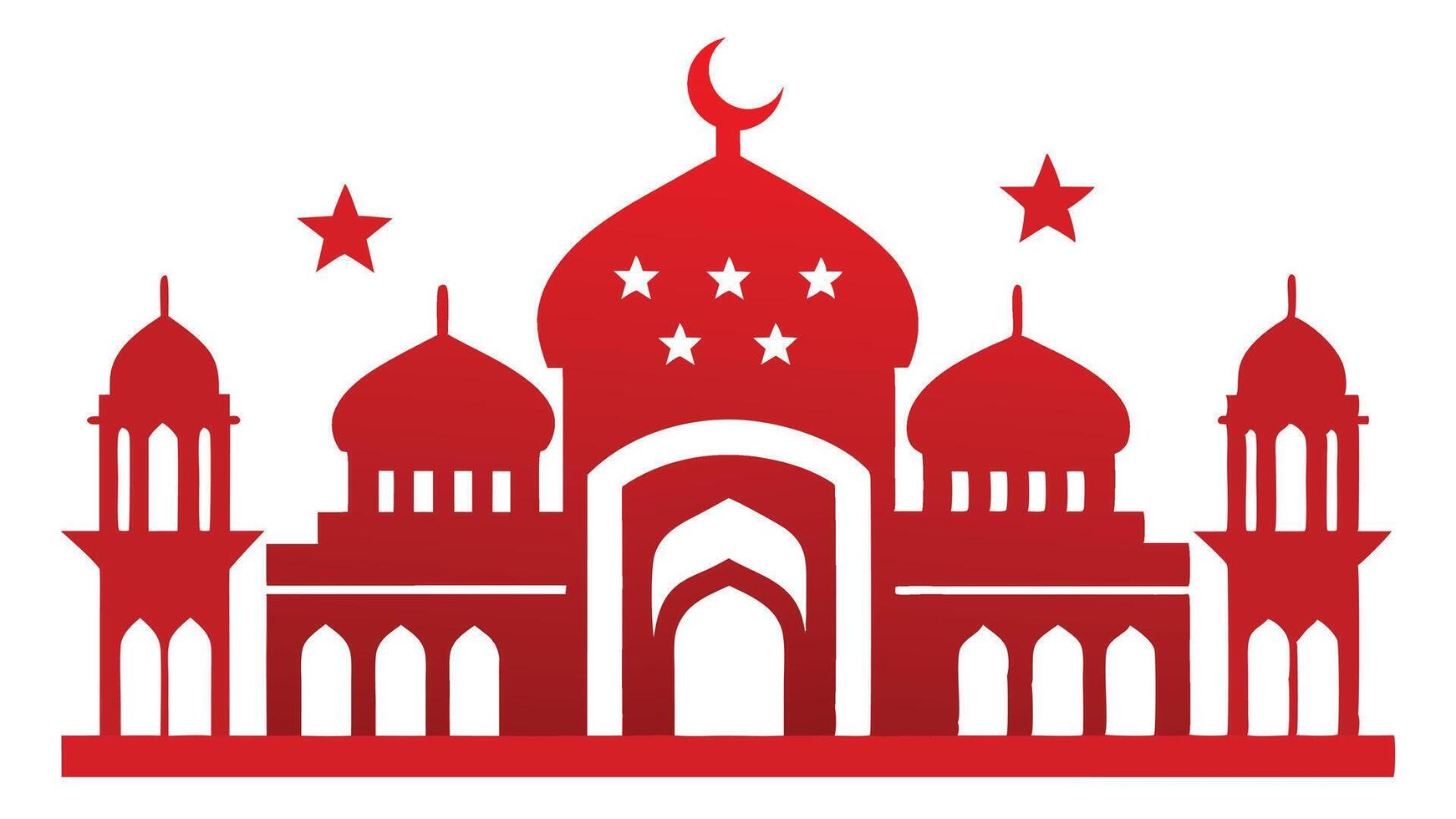 Shab e Barat Islamic night greeting card with arabesque border and moon frame vector