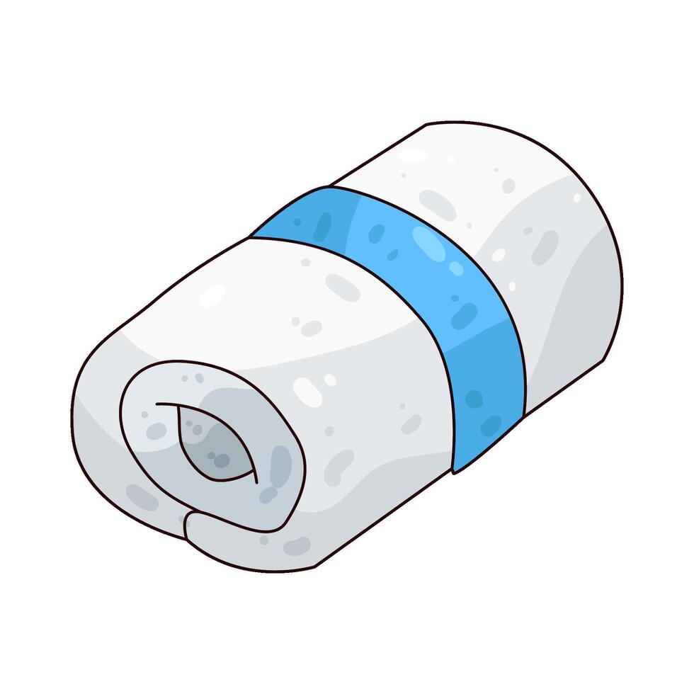 Illustration of Barber Towels Rolled vector