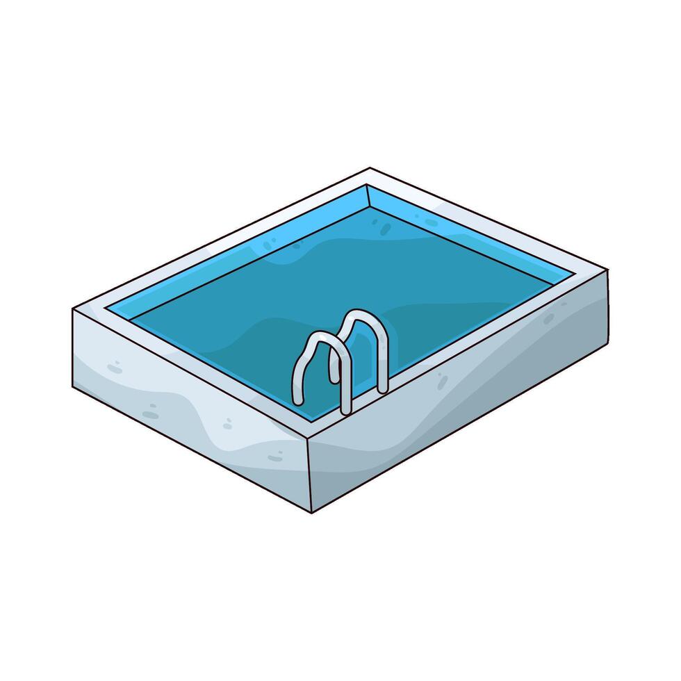 Illustration of swimming pool vector