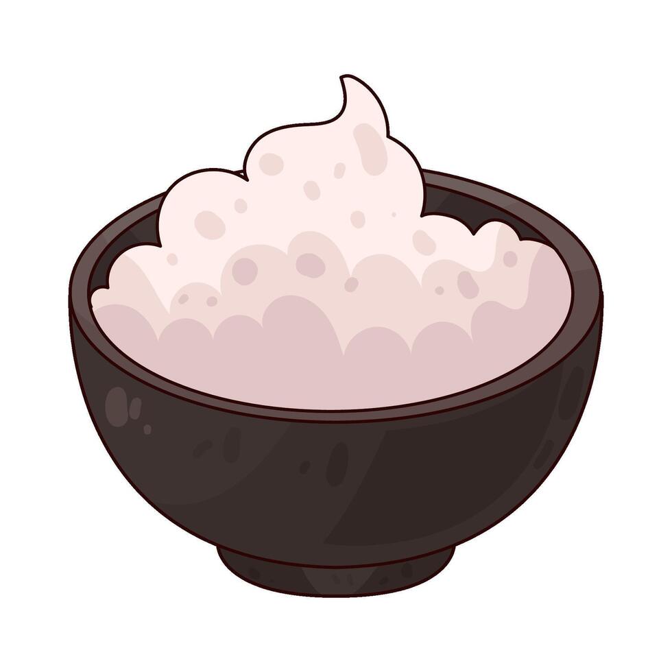 Illustration of foam bowl vector
