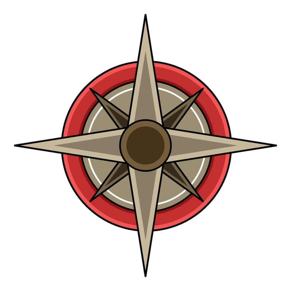 illustration of compass vector