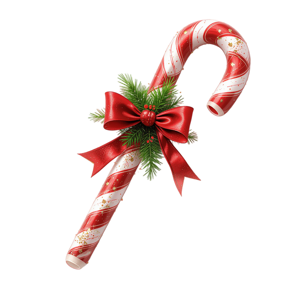 A candy cane holly png