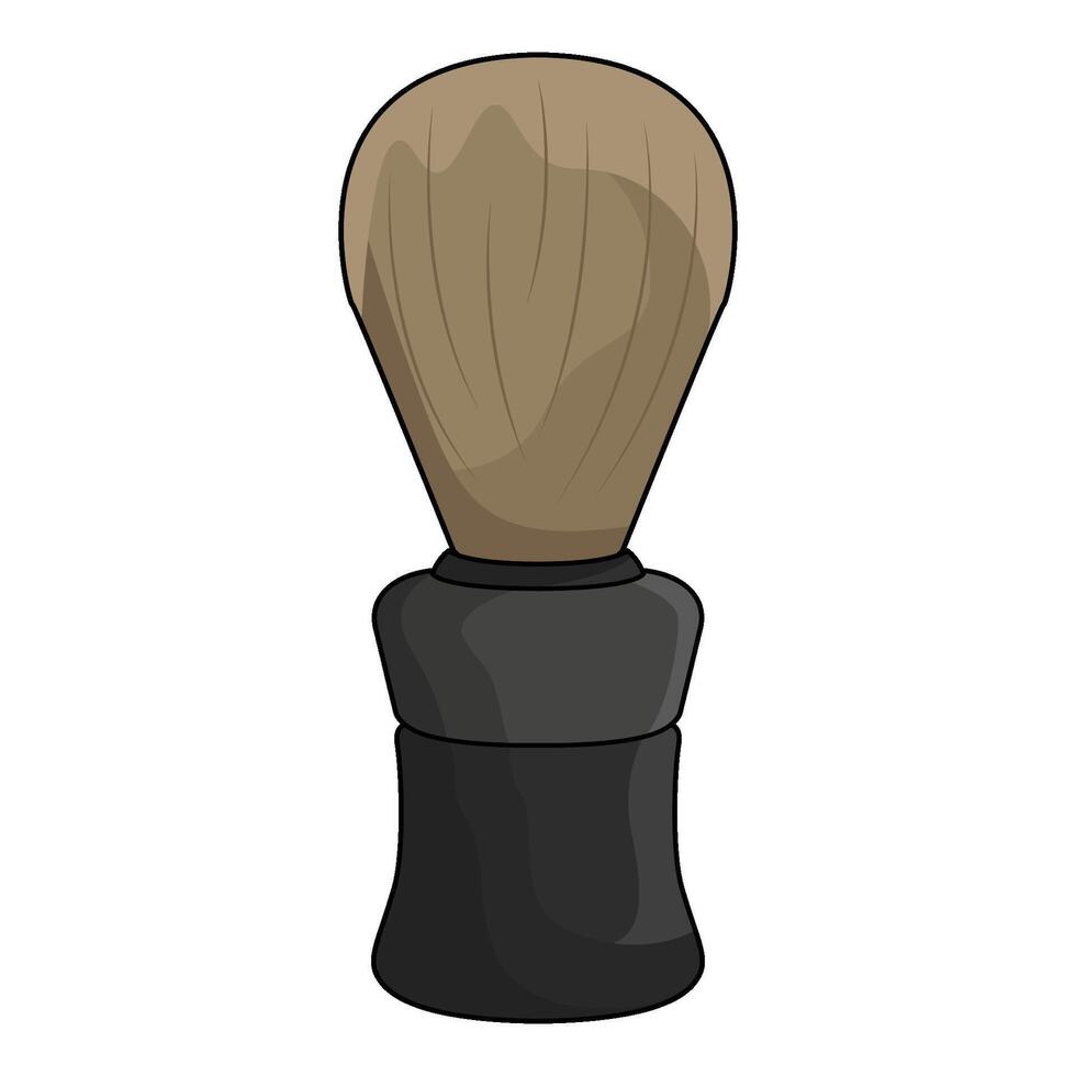 illustration of shaving brush vector