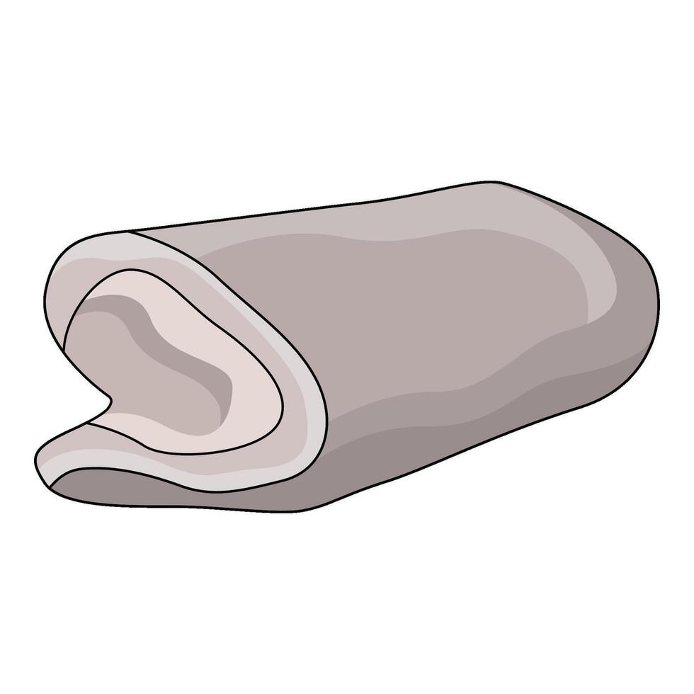 illustration of Barber Towel Rolled vector