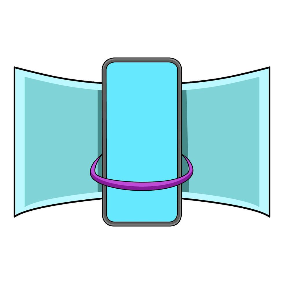 illustration of Virtual Tour vector