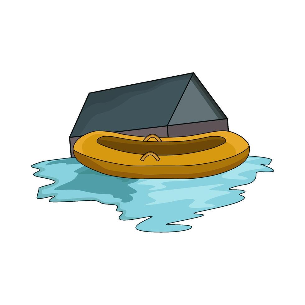 Water Damage in Family Home vector