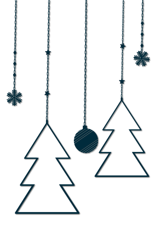 Christmas tree ornaments background png