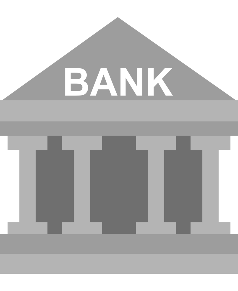 Bank symbol of safe and secure deposit png