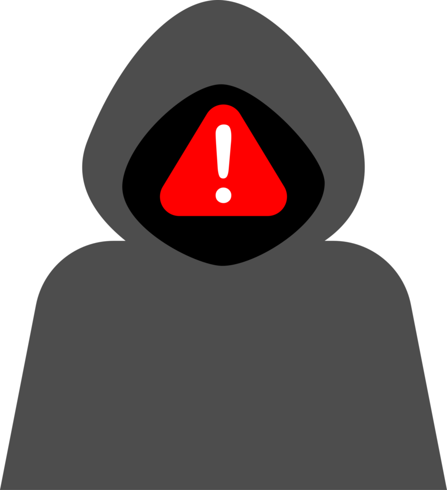 Scammer symbol icon warning danger png