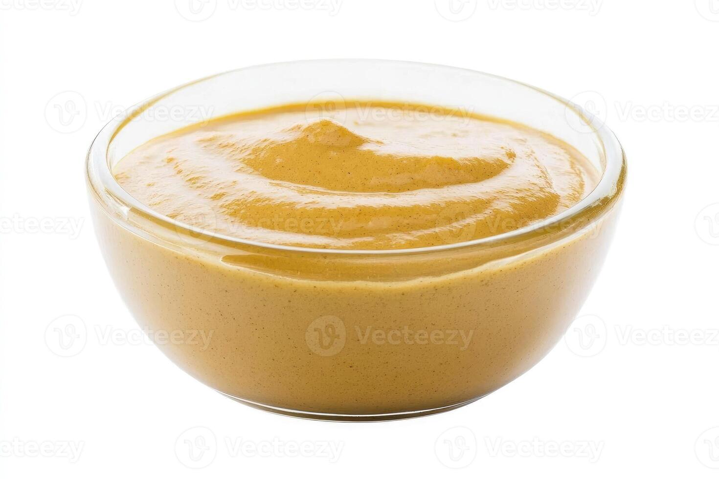 Delicious Creamy Mustard in Glass Bowl Food Photography photo