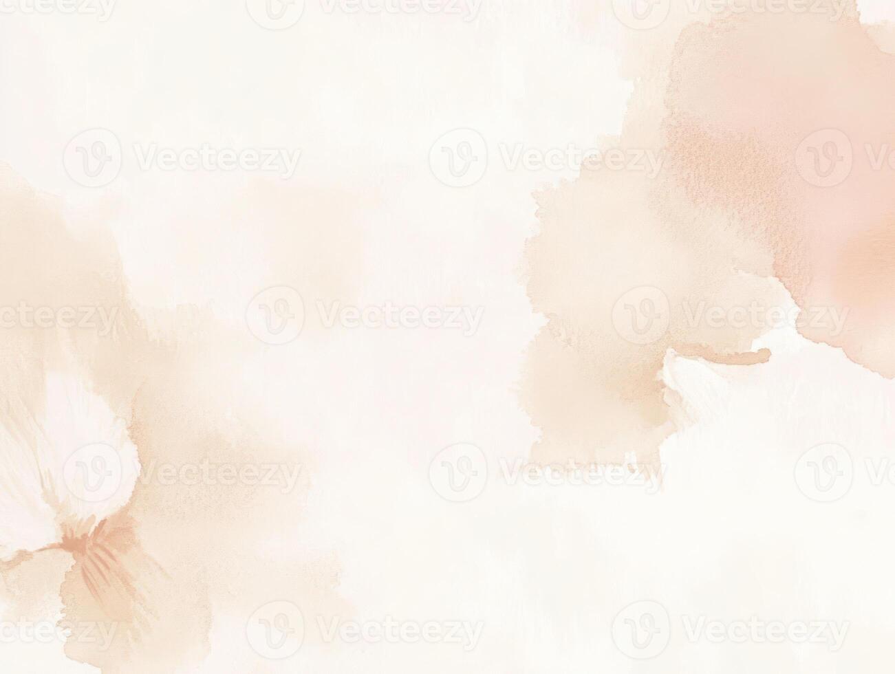 Soft Peach Watercolor Background Abstract Art Texture photo