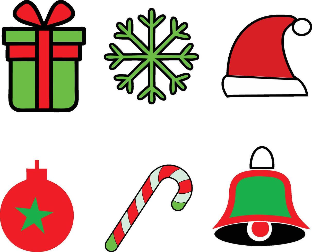 Christmas event ornament illustration with a white background vector