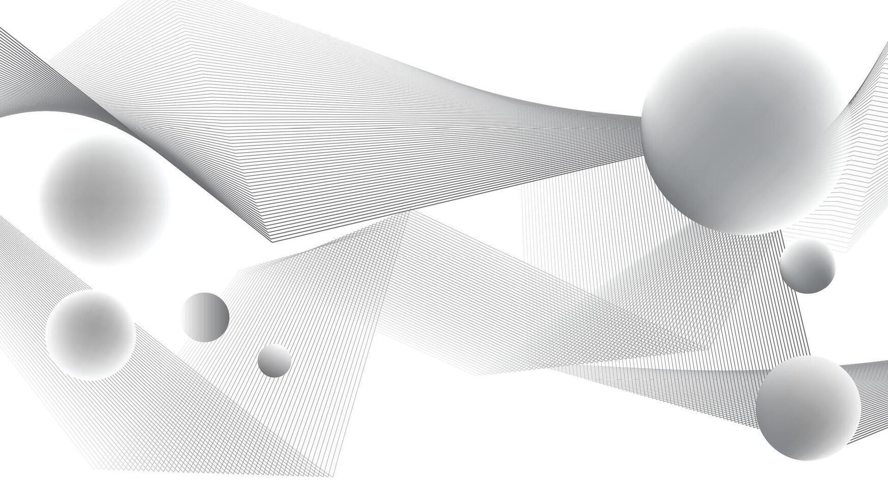 Abstract technology white gray background Hi-tech communication concept, technology, digital business vector