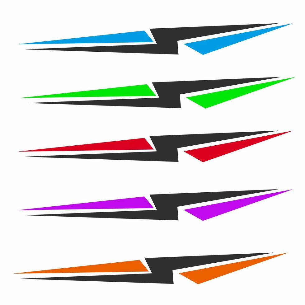 abstract design decal stickers for cars elements speed vector