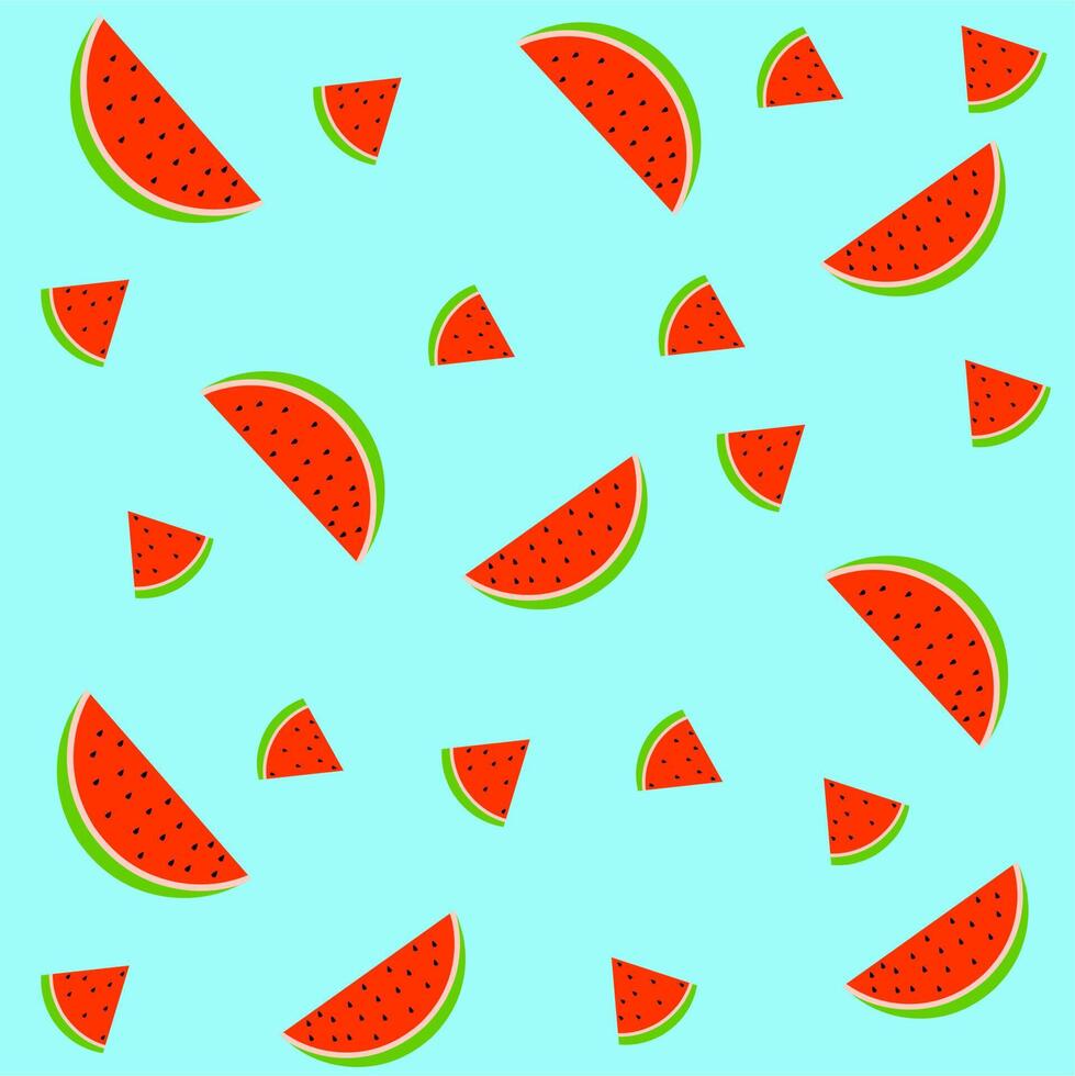 seamless pattern watermelon vector