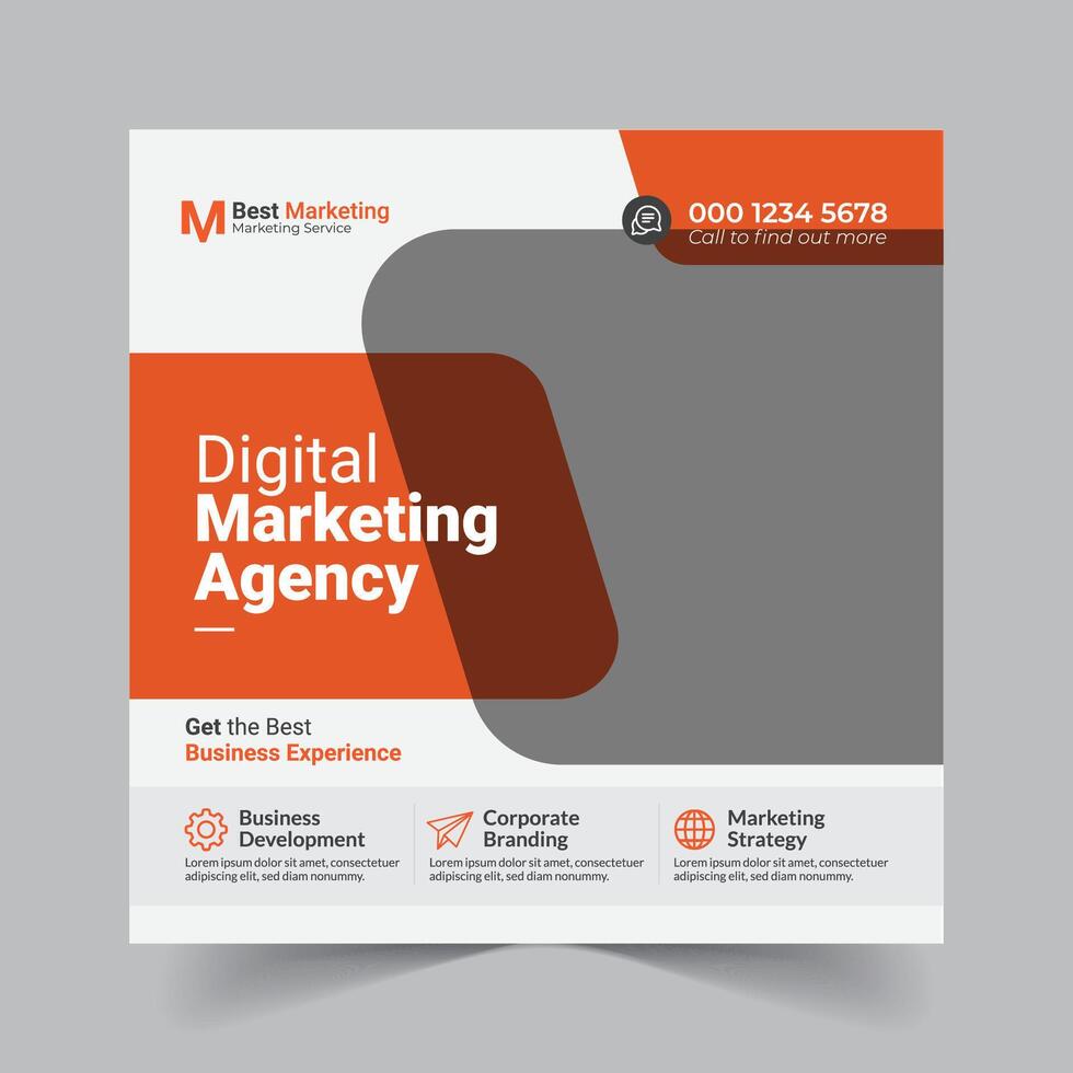 Create Stunning Visual Content with Our Business Post Templates vector