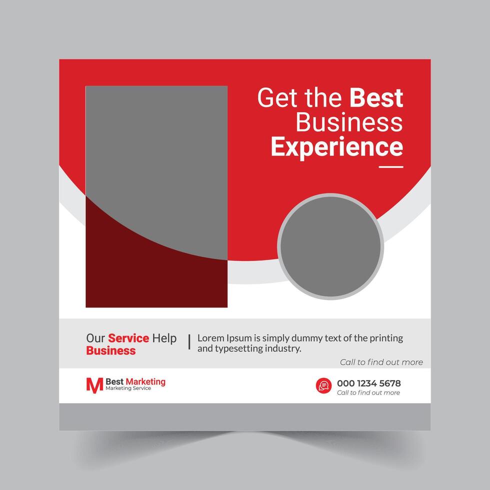 Elevate Your Business with Eye-Catching Social Media Posts vector