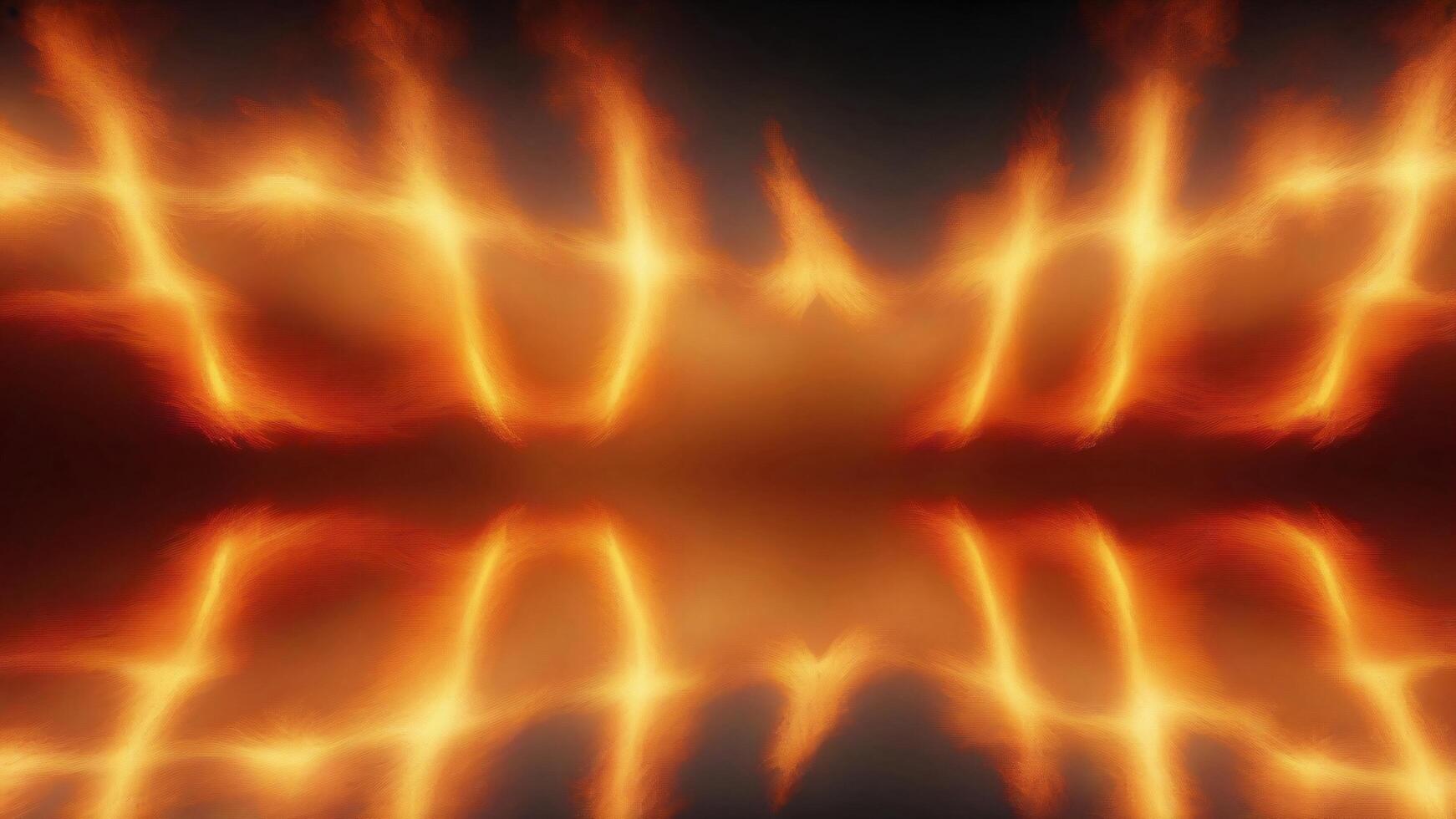 Abstract fiery background with a glowing texture. photo