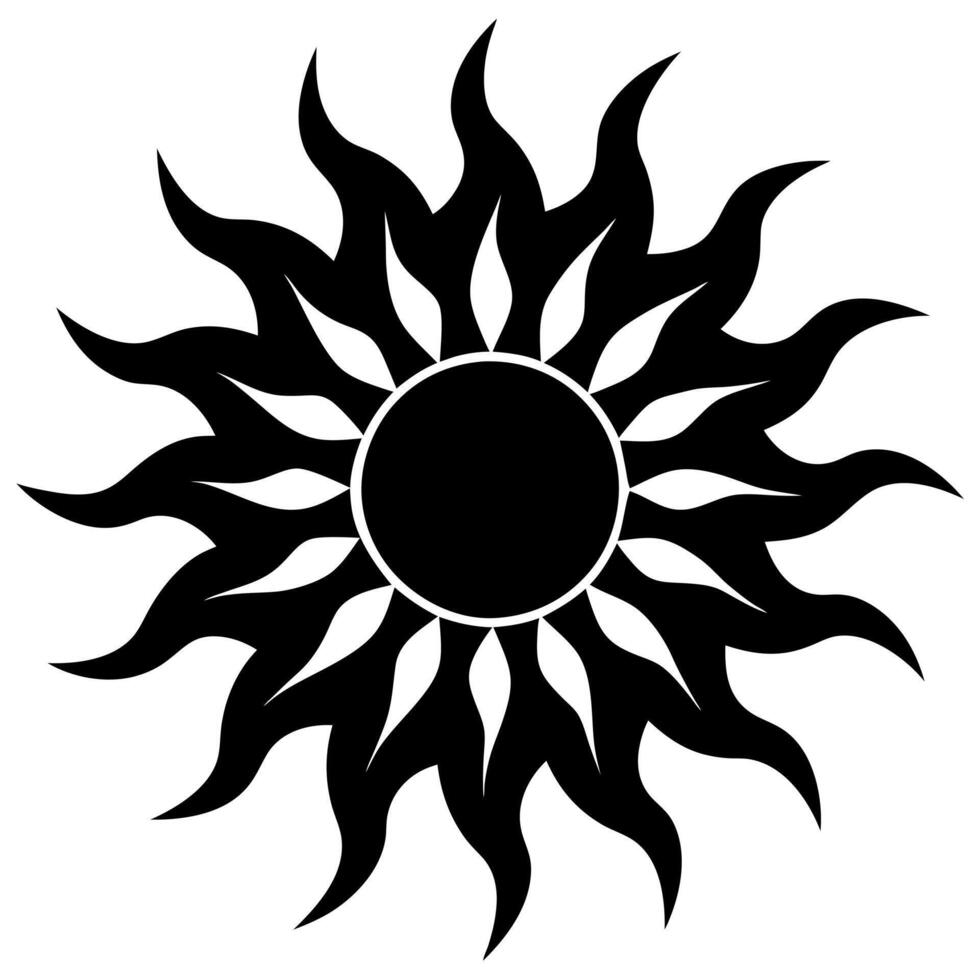 Mandala Silhouette Design for Printing and Creative Projects vector