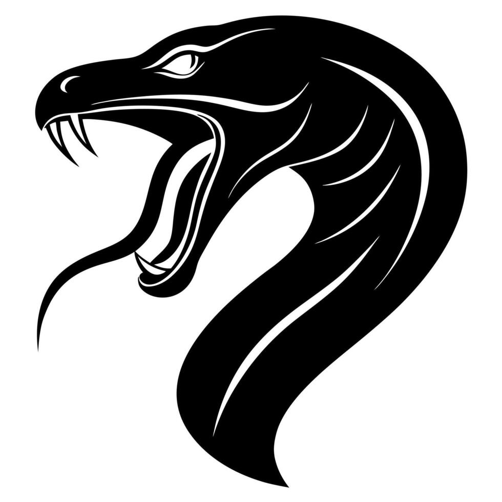 Snake head logo vector