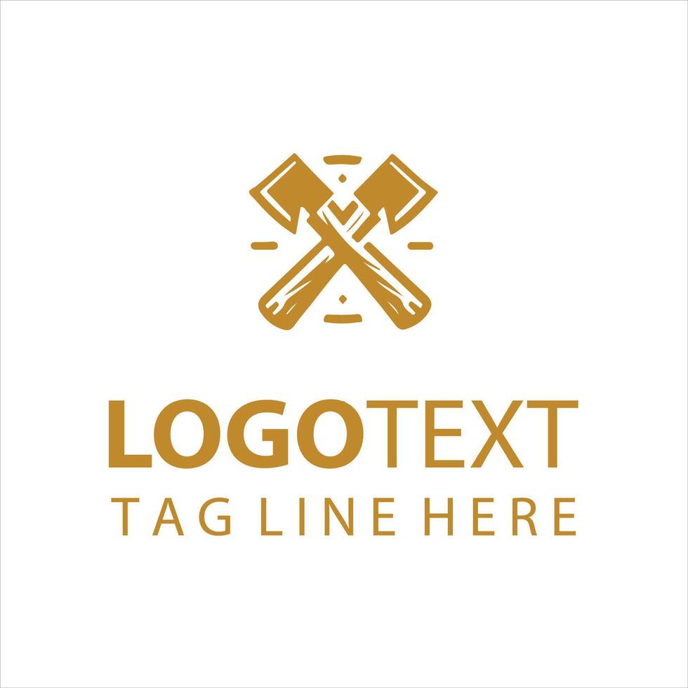 Iron Chop Axe logo vector