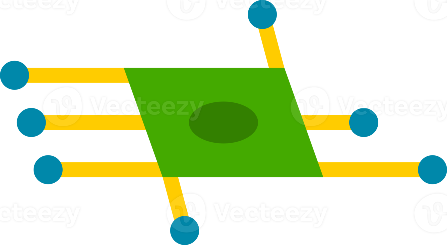 chip intelligence CPU processor technology icon png