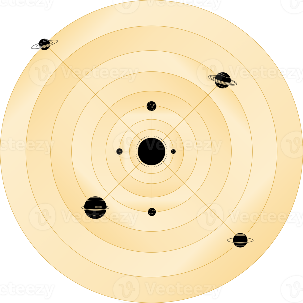 solar system planet stars science png