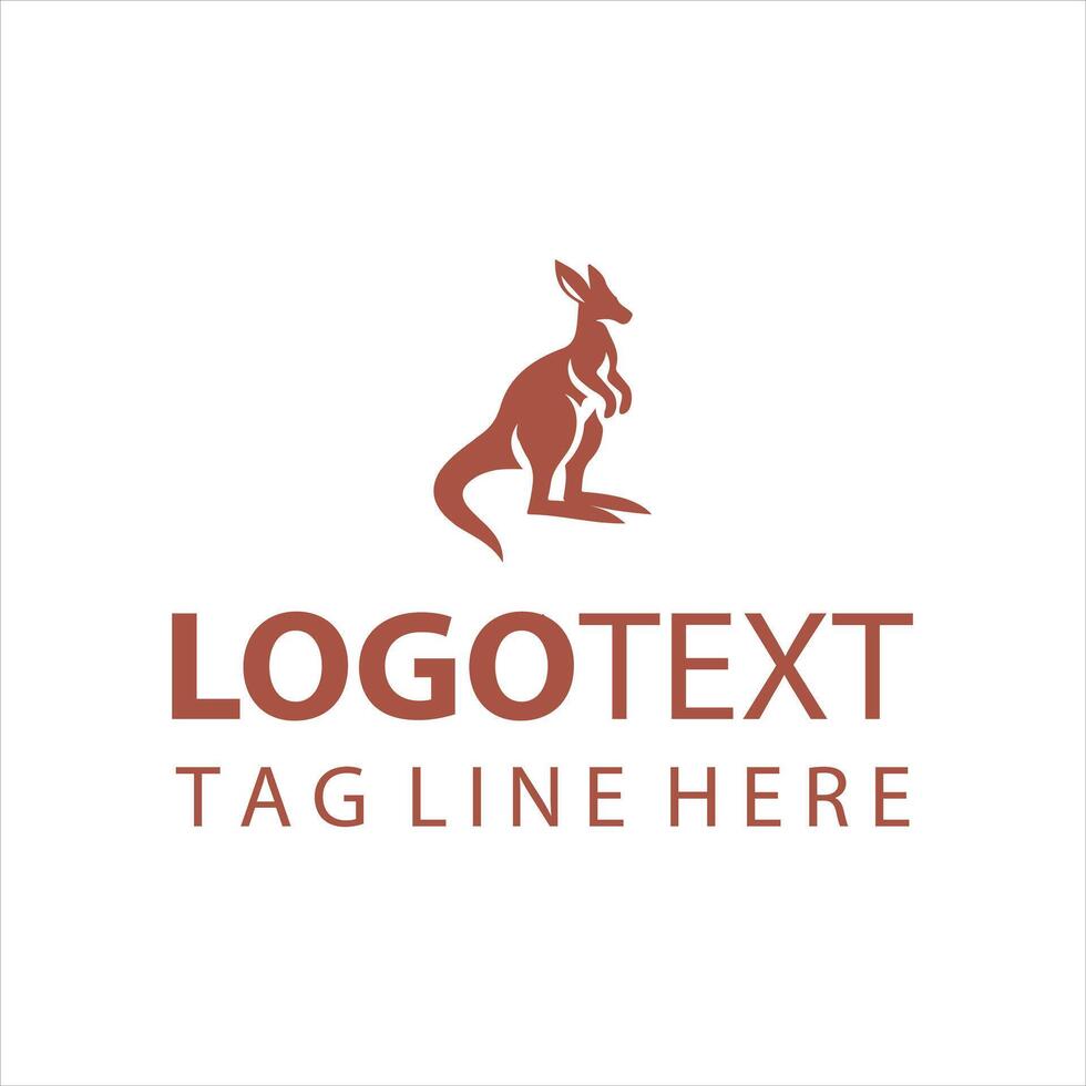 Aussie Leap Kangaroo Logo vector