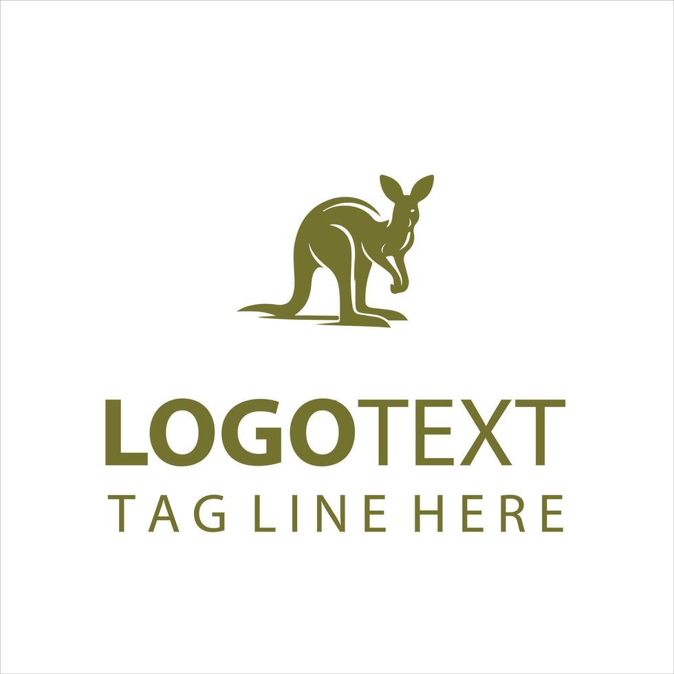 Jump start Kangaroo Logo vector
