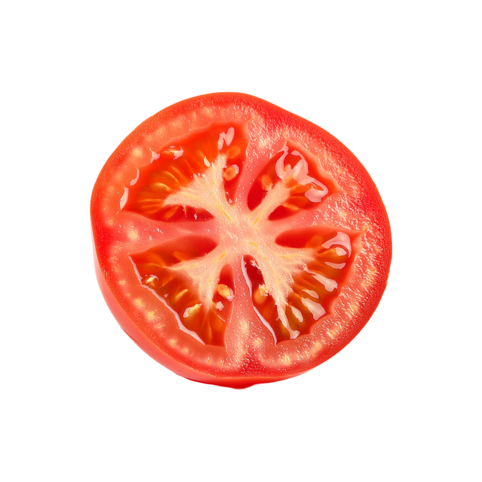 Tomato slice on transparent background png