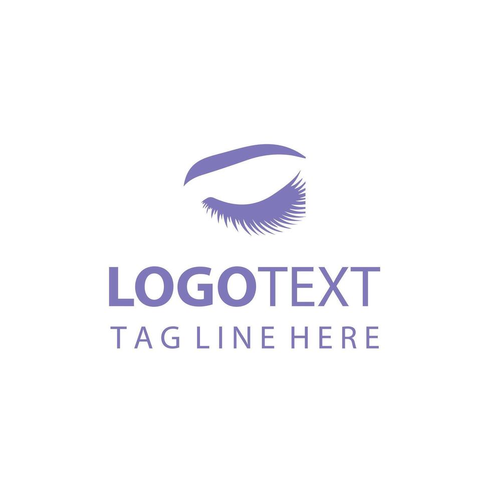 Infinite Blink Eye Lash Logo vector